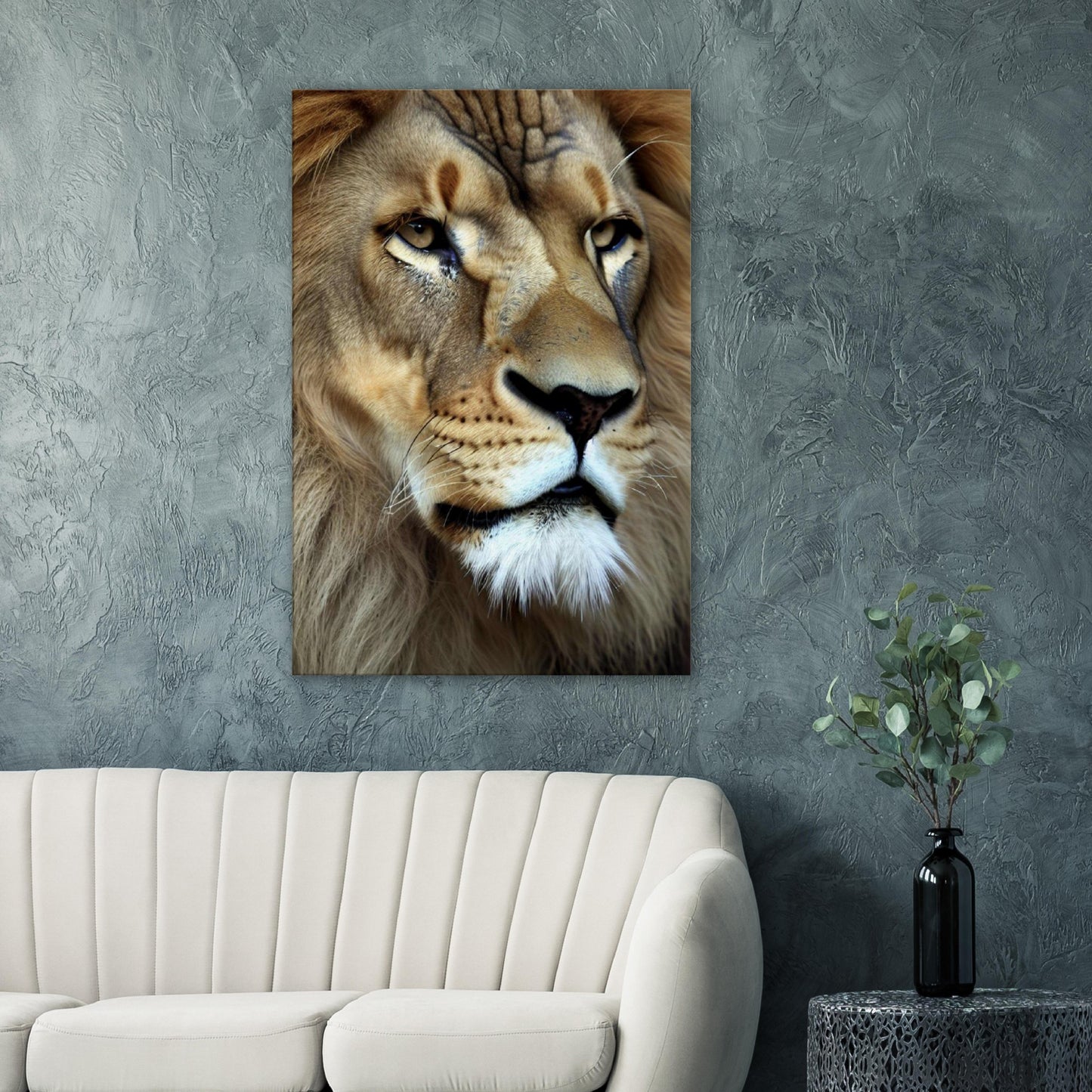 Regal Lion Headshot Wall Art