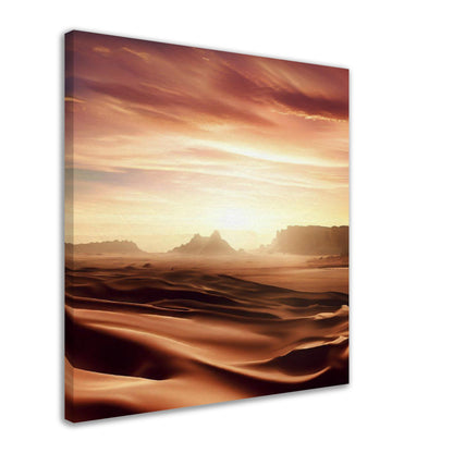 Desert Sunset Landscape Wall Art