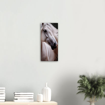 Majestic White Stallion Canvas Wall Art