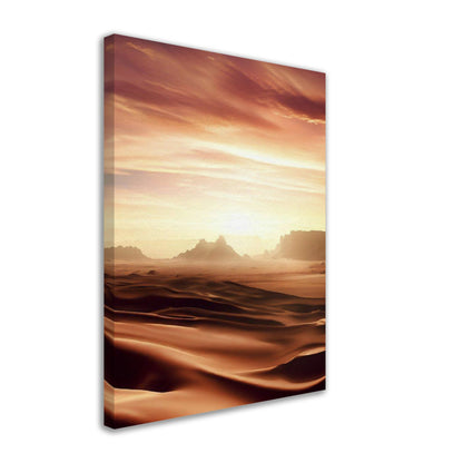 Desert Sunset Landscape Wall Art