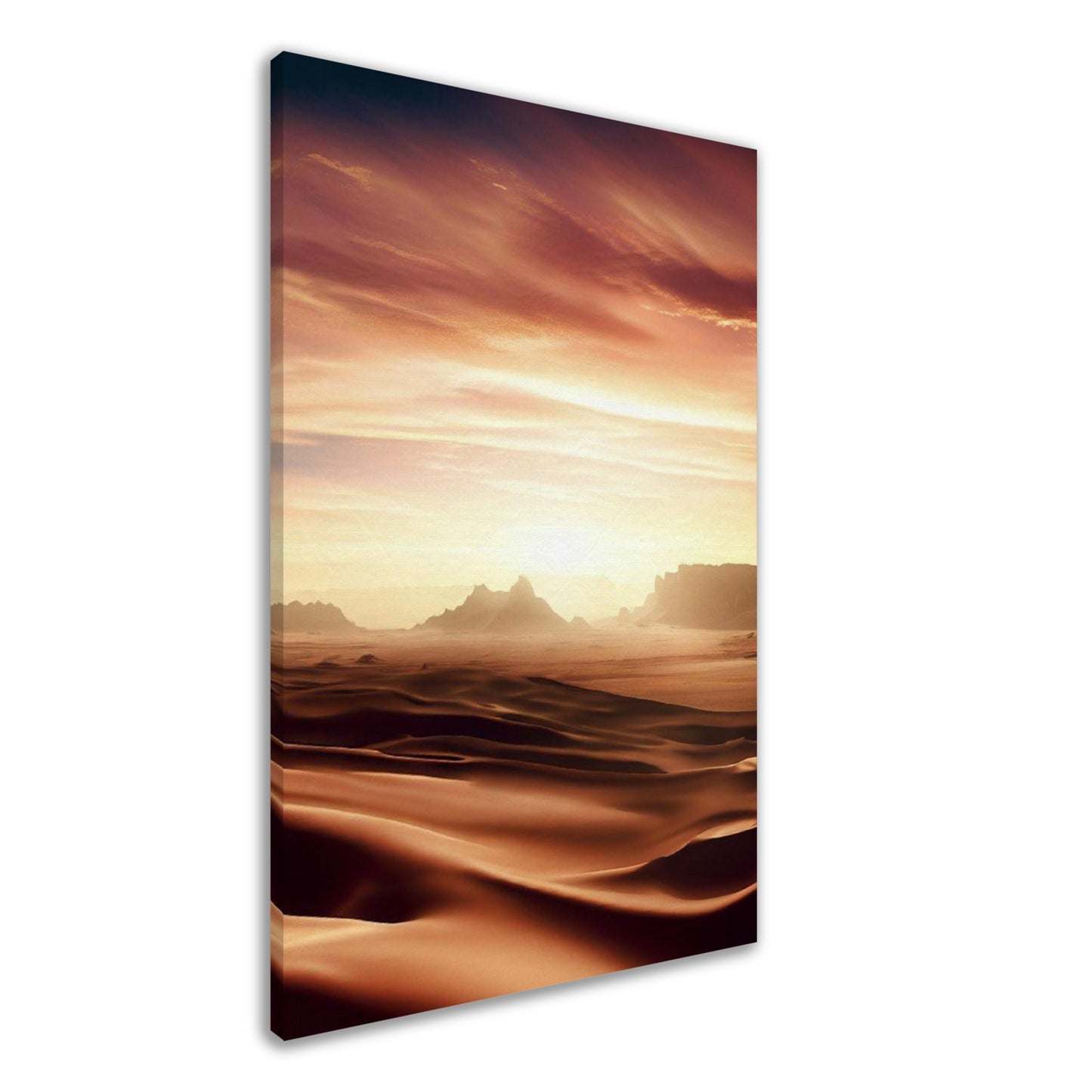 Desert Sunset Landscape Wall Art