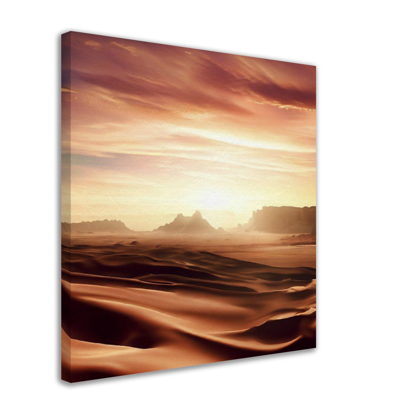 Desert Sunset Landscape Wall Art