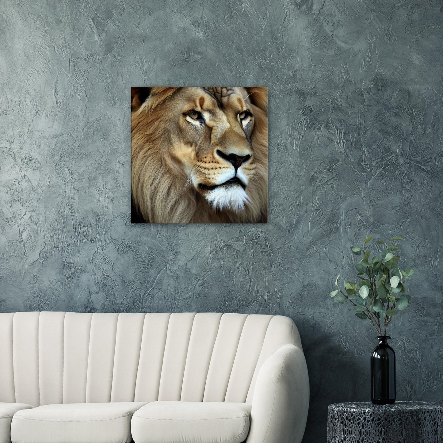 Regal Lion Headshot Wall Art