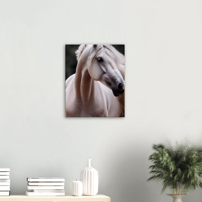 Majestic White Stallion Canvas Wall Art