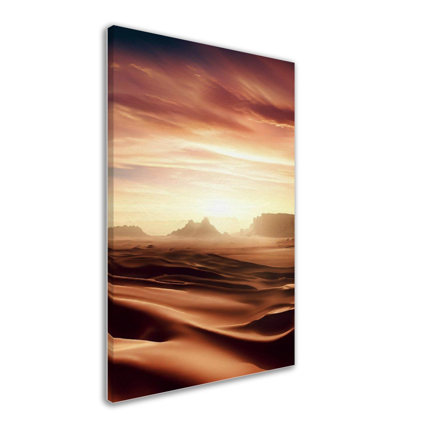 Desert Sunset Landscape Wall Art