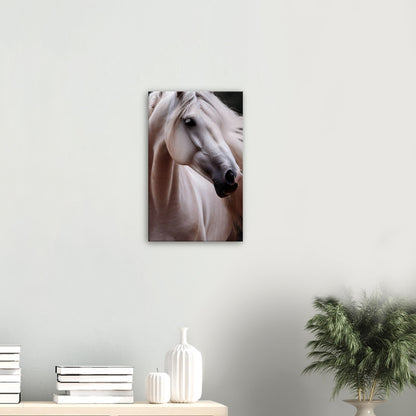 Majestic White Stallion Canvas Wall Art